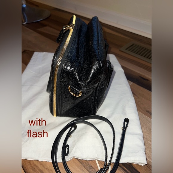 BALENCIAGA Leather Blanket Square Bag - Picture 12 of 16